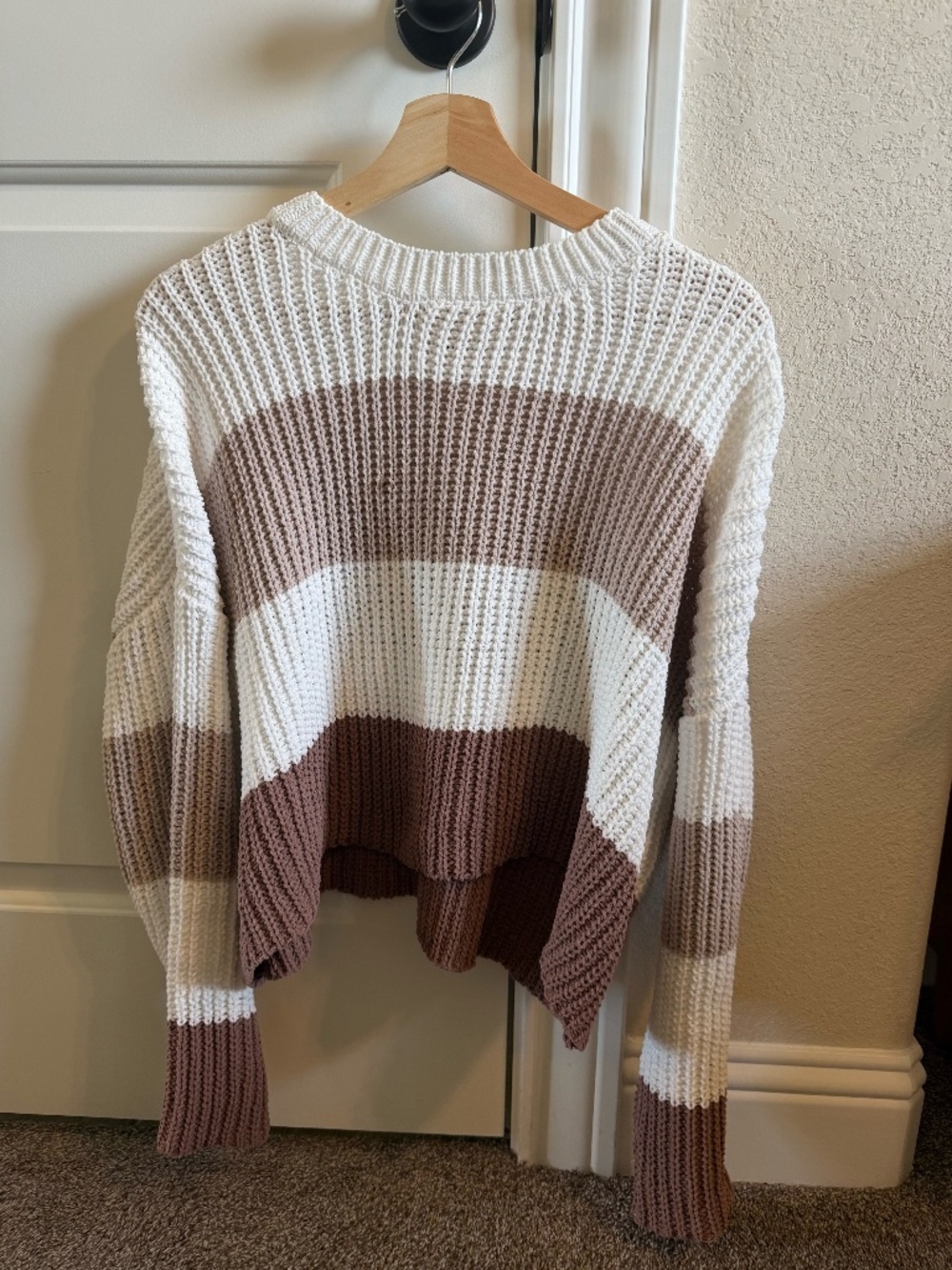 Neutral Strip Sweater